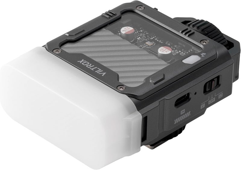 VILTROX TTL Flash for Canon, 26W/s 1800mAh On Camera Flash for Canon, Rechargeable Small Flashlight for Camera, GN16 Mini Flash, 1s Recycle Time, with Softbox (Spark Z3-C, Gray) - Image 2